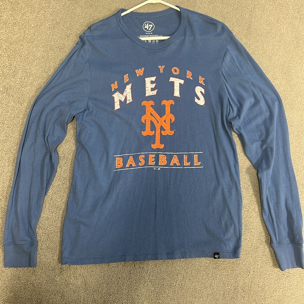 New York Mets ‘47 Brand Long Sleeve Tee Medium